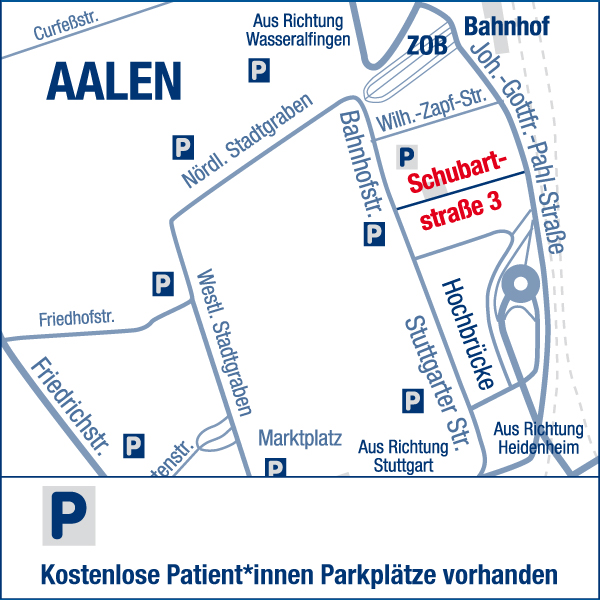 Parkplätze / Anfahrt